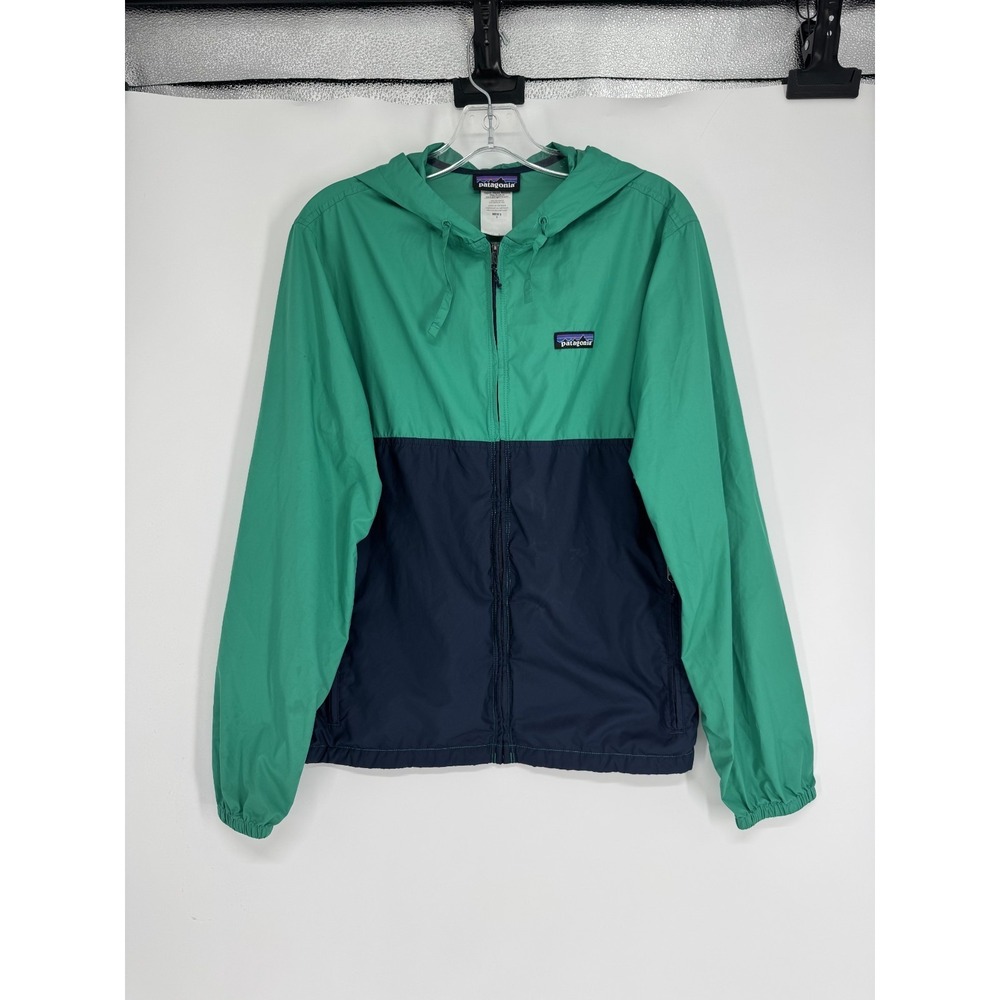 Patagonia Light &‎ And Variable Hoody Jacket Mens S Colorblock Windbreaker 27235